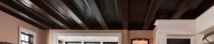 square ceiling wood